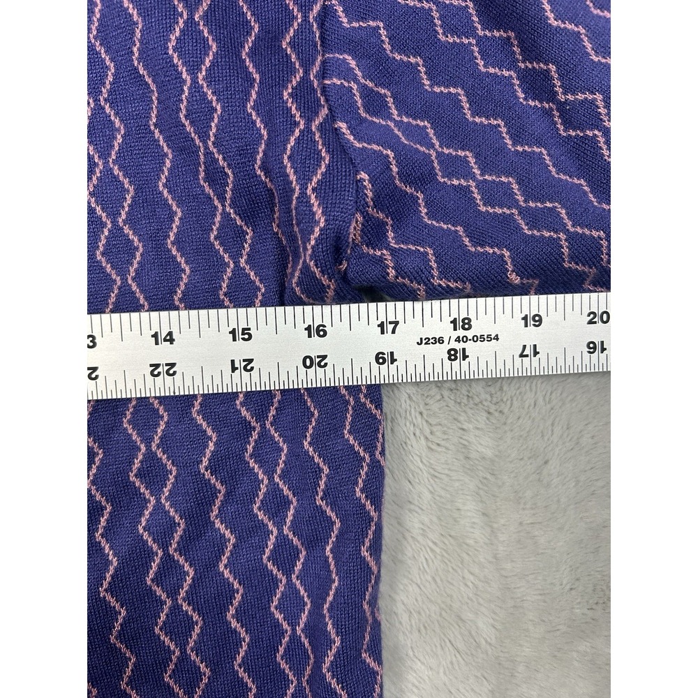 Coney Island Picnic Men Sweater Small Purple Pink Button Up Short Sleeve Collar - Picture 3 of 5